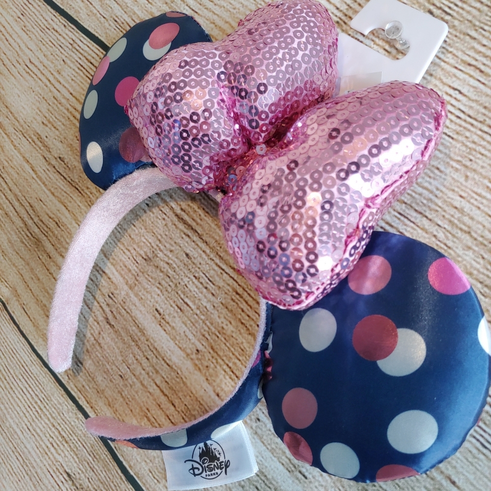 Disney Parks Polka Dots Minnies Ears with Bow - Picture 3 of 6